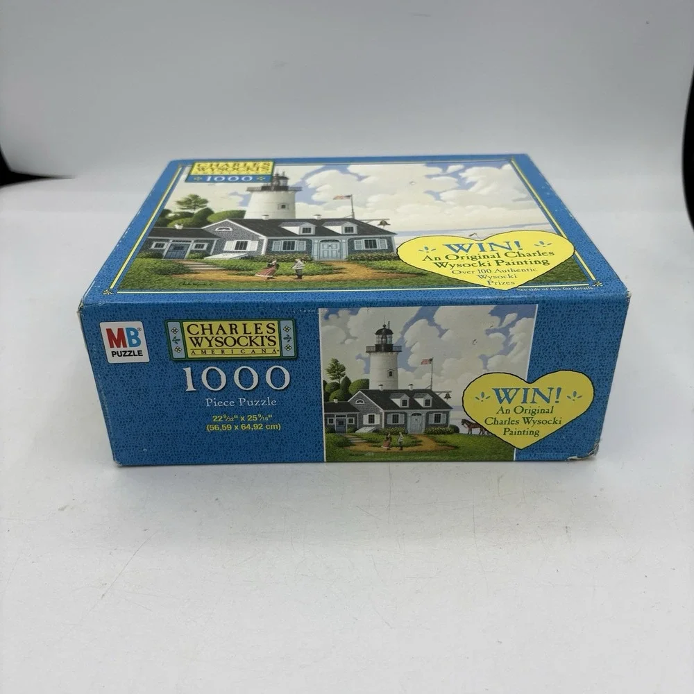 Milton Bradley 1000 Piece Puzzle Charles Wysocki Americana Jayson Sparkin Sealed